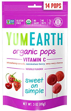 Epicerie Yumearth - Sucettes Pops Fruits Rouges X14 - Unité