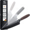 SOLINGEN DELUXE MYII | Kochmesser/Damastmesser | Scharfes Profi Küchenmesser, made in Germany & eisgehärtet | Damaststahl VG10 mit DLC-Beschichtung + ergonomischem Nussbaum - Holzgriff