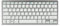Advance SMARTKEYS Wireless Keyboard Quiet White/Silver – Ultra-Compact Bluetooth Office Keyboard – Discreet – Up to 10 m Operation – Compatible with PC/Windows/Tablet/Smartphone