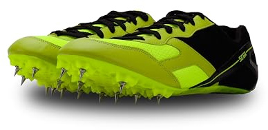 SEGA Unisex Track Spikes Running Shoes, Athletics Sprint Racing Shoes with Metal Spikes for Men, Women, Boys & Girls | Running Spikes | Track and Field Shoes