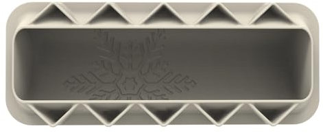 Silikomart | 20.482.13.0065 Stampo in Silicone Snowfall bûche per realizzare tronchetti a tema invernale - 81x250 h 58 mm