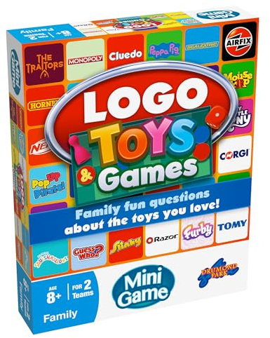 Drumond Park LOGO Toys & Games Mini Board Game | Fun for Groups – Adults & Families | Travel-Sized Trivia Game | Ideal for Parties, Game Nights & Holiday Fun