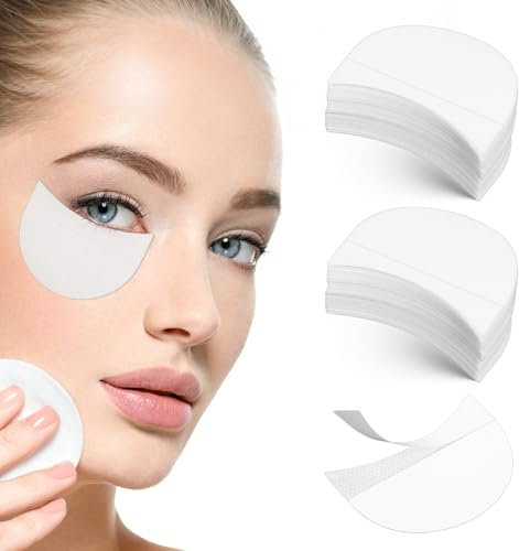 JJUNW 100 Stück Lidschatten Pads, Lidschattenschild Lidschatten Schablonen zur Verhinderung von Wimpernverlängerung Tönung und Lippen Make-up Rückstand