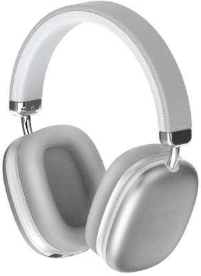 PGVRHCWE Auricular Bluetooth sobre la Oreja Auriculares estéreo Envolvente for Juegos(Silver)