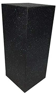 Wolkenstube, Dekosäule schwarz Granit, Deko Säule, Podest (H61cm B20cm T20cm, MDF)