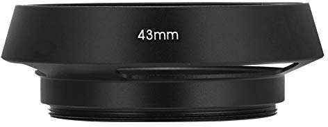 VBESTLIFE Universal Camera Lens Hood, Aluminium Hollow Lens Hood Sunshade Camera Cover Protector for Universal Camera(43mm)