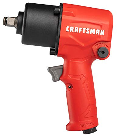 CRAFTSMAN ½-in 400-ft-lbs Air Impact Wrench, Heavy-Duty All-Metal Build, Variable Power Settings, 5 SCFM at 90 PSI
