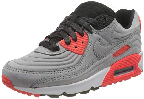 Nike Damen Air Max 90 Sneaker, Night Silver Bright Crimson Bianco Night Silver, 38 EU