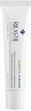 Rilastil Acnestil H-Biome Crema Viso, Crema Idratante Anti Imperfezioni, Idratazione fino a 8h, per Pelle Sensibile, 40ml