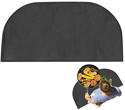 Tappetino ignifugo per camino, a doppio strato in fibra di vetro, impermeabile, resistente al calore, protezione dalle scintille, per cucina, camino, ufficio, campeggio, barbecue di sicurezza