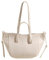 FEICHANGHAO Tasche Damen Groß Leder Handtasche Umhängetasche Beuteltasche y2k Fashion Achsel Tasche Vintage-Einkaufstasche (Weiß)
