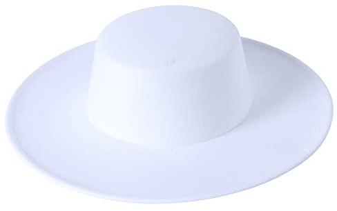 Dubute Sombrero de ala ancha para mujer, estilo formal, clásico, para barco, de fieltro, derby, iglesia