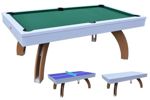 NGBiliardi Tavolo da Biliardo Sirio Bi-Color (214 cm) con Accessori Completi