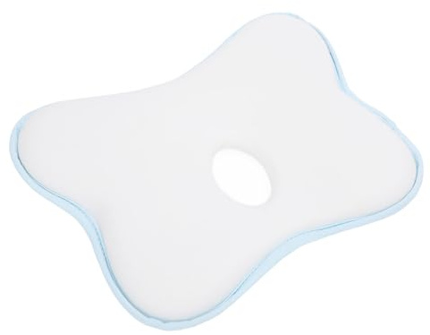 Cuscino per Bambini, Rimbalzo Lento in Memoria Cuscino per la Testa Baby con Copertura Lavabile Cuscino Trasparente per Neonati Cuscino a Testa Piatta per Bambino Cuscino