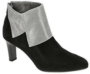 Peter Kaiser Damen Stiefeletten Marika Stiefelette schwarz weiß 90453/485 schwarz 724189