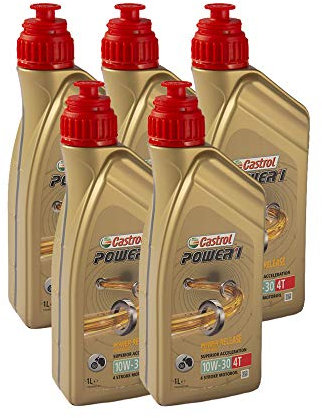 olio motore moto e scooter Castrol Power 1 4T 10W30 Confezione 5x1lt.