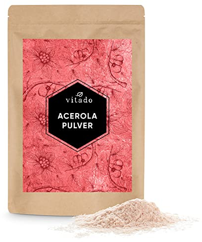 Acerola Pulver 500g - Natürliches Vitamin C Pulver - Aus der Acerolakirsche - Laborgeprüft - Vegan