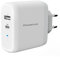 PowerLot 60W USB C Ladegerät Mit GaN Tech PD 3.0 Netzteil, Schnellladegerät Kompatibel Mit MacBook Pro, Lenovo, Surface, Dell XPS, Chromebook, HP, Laptop, iPad, iPhone 14 Pro Max, DJI Mini 3