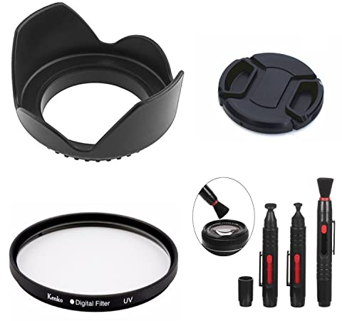 SK29 62mm Diameter Camera Lens Bundle Kit Lens Hood Cap UV Filter Brush Set For Tamron 18-270mm F/3.5-6.3 Di II PZD Lens & Tamron 70-300mm f/4-5.6 Di LD Macro Lens