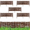 Natursache I 5 x Weidenzaun Beeteinfassung Holz I Beetumrandung & Steckzaun aus Weide I Sichtschutz Zaunelemente I Beetzaun aus Weidengeflecht I Gartenzaun & Beetabgrenzung I Grabumrandung (20x60 cm)