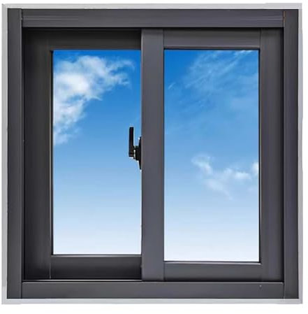 Genérico Reemplazo de Ventanas for casa Interior y Exterior, Marco de Aluminio y Vidrio, for sótano, Ducha, casa de Campo, casa autoconstruida(80x80cm/31.5x31.5in)