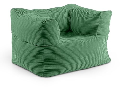Lumaland Poltrona modulare, 400 l, per divano modulare, ideale da abbinare con pouf | EPS/Bean Bag con imbottitura | Cuscino per interni lounge lavabile per soggiorno, camera da letto & Co.