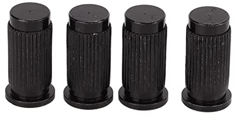 Gitarrbroankare Metall Justerbart ändstycke Monteringsankare Precisionsdesignade för elektriska gitarrdelar Hållbar 4st set (Black)