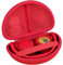 co2CREA Hart Tragbare Schutzhülle Etui Tasche für All-In-One Audioplayer Starterset Pini Rot Cookie Crew Audiochip Reisekopfhörer,Nur Tasche
