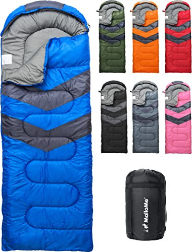 MalloMe Schlafsack Outdoor - Schlafsack Erwachsene und Kinder - Schlafsack Winter, Schlafsäcke, Camping Sleeping Bag, Deckenschlafsack - Winterschlafsack - Leicht, Tragbar, Warm, Deckenschlafsäcke
