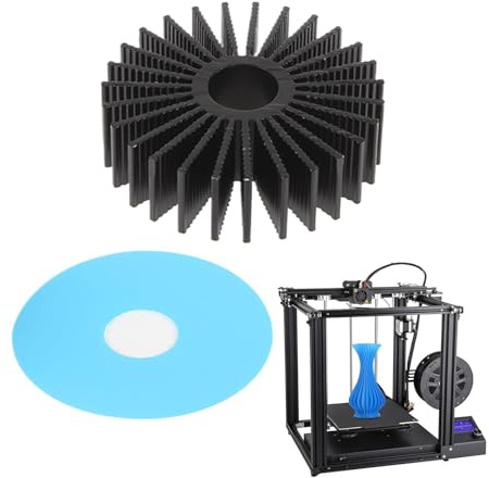 Dissipateur thermique, dissipateur thermique en aluminium, kit de dissipateur thermique pour imprimante portable 2X | 36 mm rond Ce radiateur à moteur circulaire fabriqué par une imprimante, dissip