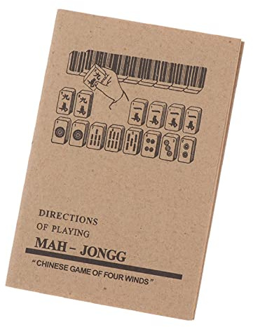 RCULWPLP Mahjong Guidebook Guide Éducatif Ouvrage Référence Manuel Illustré Instructions Jeu Traditionnel Support D'Entraînement Matériel Papier Adapté, Guide du Mahjong