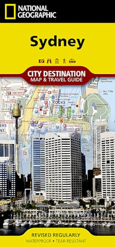 Sydney City Map – National Geographic Destination City Map | Waterproof, Foldable Travel Map with Landmarks, Transit & Walking Routes: City Destination Maps