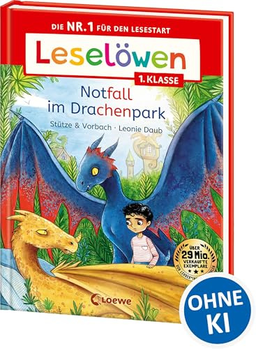 Leselöwen 1. Klasse - Notfall im Drachenpark: Die Nr. 1 für den Lesestart - Mit Leselernschrift ABeZeh - Erstlesebuch für Kinder ab 6 Jahren