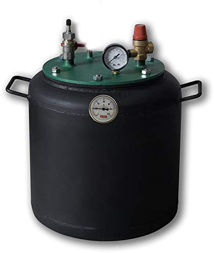 Nuevo Utekh autoclave hogar - diseñado para la conservación de productos para el hogar (16 frascos de 0,5 litros o 7 vasos de 1 litro)