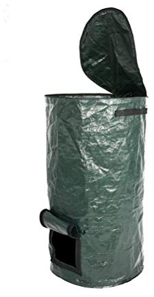 Bolsa de Basura para Compost, Compostadora PE Bote de Basura para Jardín y Patio Bolsa de Basura Reutilizable para Jardín Creación Rápida de Suelo Fértil Papelera de Compost (272)
