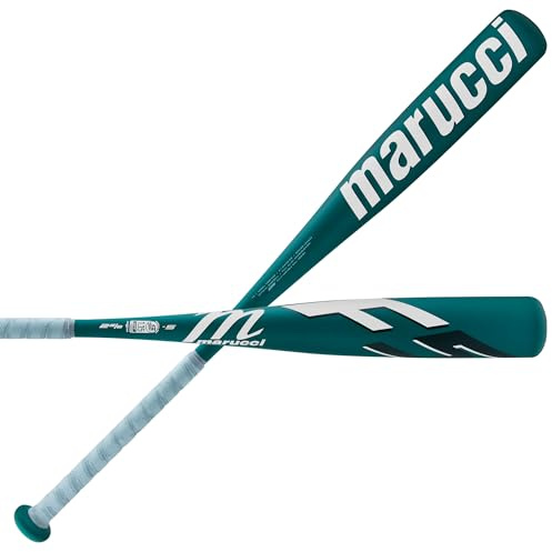 MARUCCI F5 SL -10, 4TH GEN USSSA Senior League 2 3/4 Barrel Baseball BAT, (-5, -8, and -10), 30 / 25 oz, Green/White
