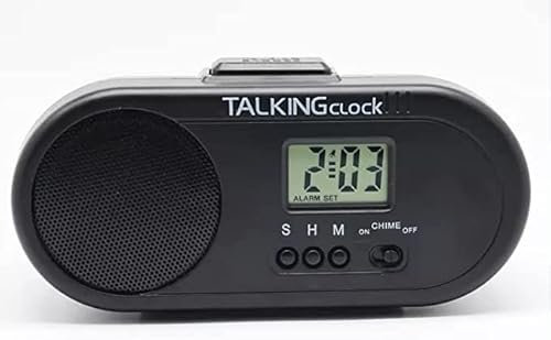 ViLoSa Español Reloj de Voz para Ciegos Grande, Habla la Hora del día, la Fecha y la Hora. Reloj Despertador parlante para Ciegos