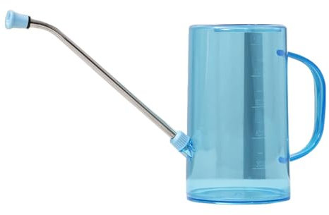 Gralara Regadera Mango Ergonómico de 34 con Largo Extraíble, Regadera de Plantas Bote de Agua con Largo para Interior, Jardín, Flor, Azul