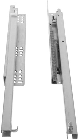 VALICLUD Hydraulische Dämpfer schubladenschienen Silent Drawer Glides Abnehmbare Laufschienen mit Geräuschloser Sanfter Bewegung und Vollauszug für Haushaltsmöbel