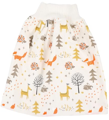 BESTOMZ Falda de Pañal para Bebés M, Pantalones de Entrenamiento de Algodón Cintura Alta, Transpirables y Reutilizables para Entrenamiento de Orina en Pequeños