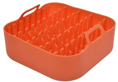 Silikon bacon spis för ugn – 19 x 19 x 6 cm non-stick mikrovågsugn bacon hylla | luftfritös kompatibelt köksverktyg ugn mikrovågsugn bricka för korv pizzarullar taquitos,