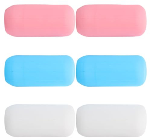 LALADEFIEE Coperture Elastiche in Silicone per Flaconi da Viaggio 6 Pezzi, Manicotti Protettivi e Estensibili per Bottiglie Shampoo e Lozione, per Viaggi