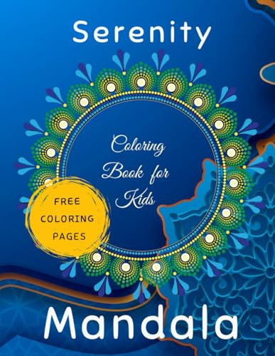 SERENITY MANDALA COLORING FOR KIDS