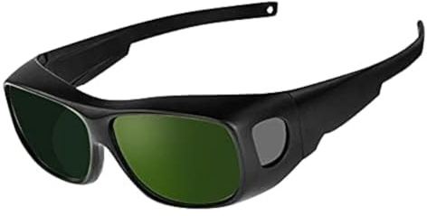 UpaClaire Welding Glasses, Wrap-Around Safety Welding Lens, Anti-Scratch, Non-Slip, UV Protection, Laser Hair Removal Protective Glasses, IPL200-2000nm Protection Safety Glasses