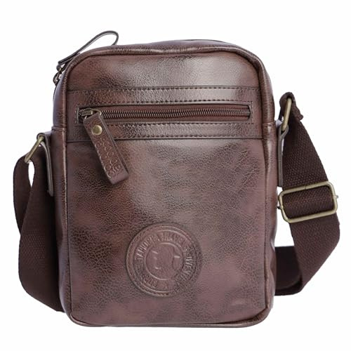 Coronel Tapiocca Homme Bandoulière Pietro Sac Bandouli re Marron, Marron, Taille unique EU