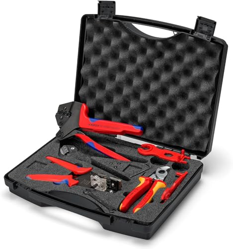 Knipex Jeux d’outils pour les installations photovoltaïques pour connecteurs solaires MC4 7 outils, 97 91 04 V02