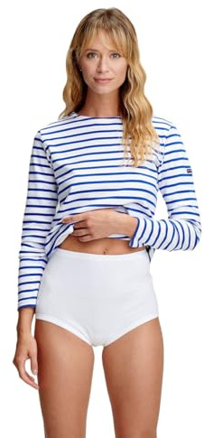 Culotte Taille Haute - Coton épais Issu de l'agriculture Biologique Blanc L