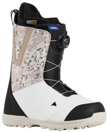 Burton Boa – Botas de snowboard para moto, color negro y blanco para nieve, para hombre, talla 40, color negro