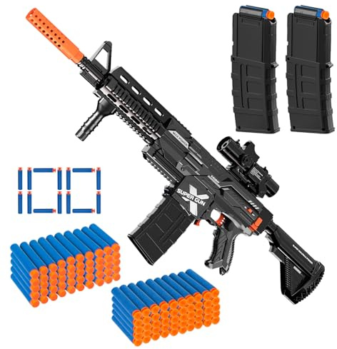 Toy Gun for nerf Guns Dart, Foam Blasters Guns Electric Sniper Toy Guns Soft Bullets Soft Bullets for Boys with 100 Toy Sniper Darts for Kids Years Old