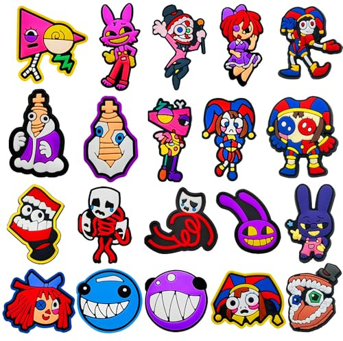 Tacomexi Pack de adornos para zapatos diseños de dibujos animados para niños, niñas y adolescentes; accesorios decorativos también aptos para pulseras; ideal como regalo.